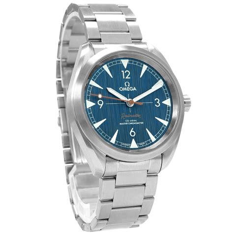 40mm omega seamaster|omega railmaster blue.